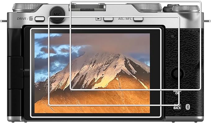 kinokoo Screen Protector Intend for Fujifilm X-M5 and for fuji X-E5 Digital camera,0.25mm 9H Hardness Fuji XM5 and XE5 Tempered Glass Film - Anti-Fingerprint, Bubble Free & Anti-Scratch(3 Packs)
