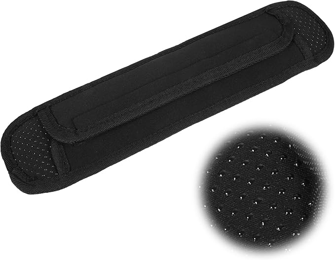 Shoulder Strap Cushion Universal Shoulder Strap Pad for Bags, Black Large Breathable Shock Absorption for Bag, Messenger Bags, Backpacks and Purse Non-Slip Thick Cushion with Foam