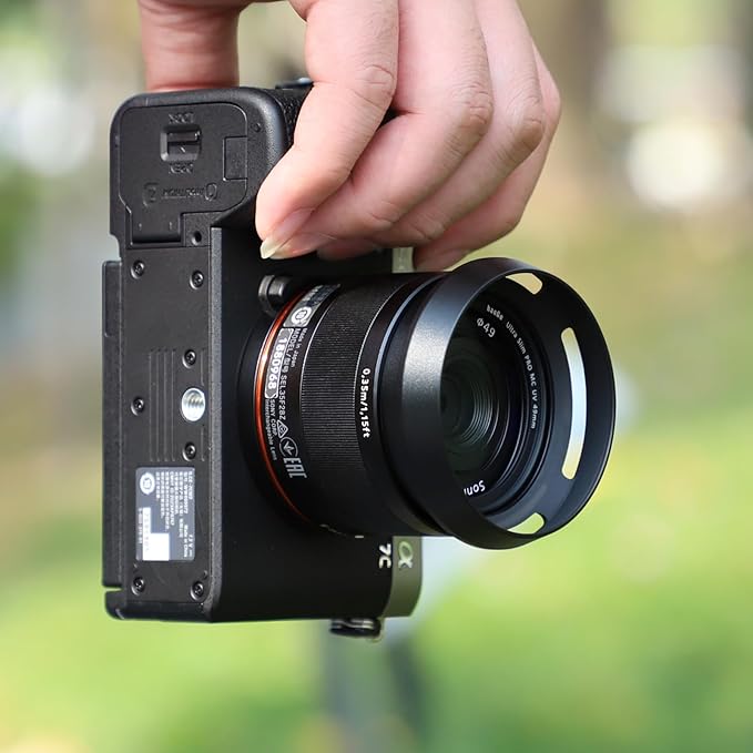 Haoge LH-SE1 Metal Lens Hood for Sony RX1 RX1R RX1R II III rx1m2 m3 Digital Camera Accessories Replaces LHP-1, Sony FE 24mm F1.8, 55mm F1.8 ZA, FE 35mm F2.8 ZA Lens