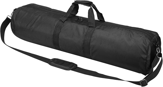 PATIKIL Tripod Carrying Case, 35.4" x 7.9" Heavy Duty Nylon Padded Tripod Bag with Adjustable Shoulder Straps and Handles for Light Stands Umbrellas Tripods Mic Speaker Stand, Black
