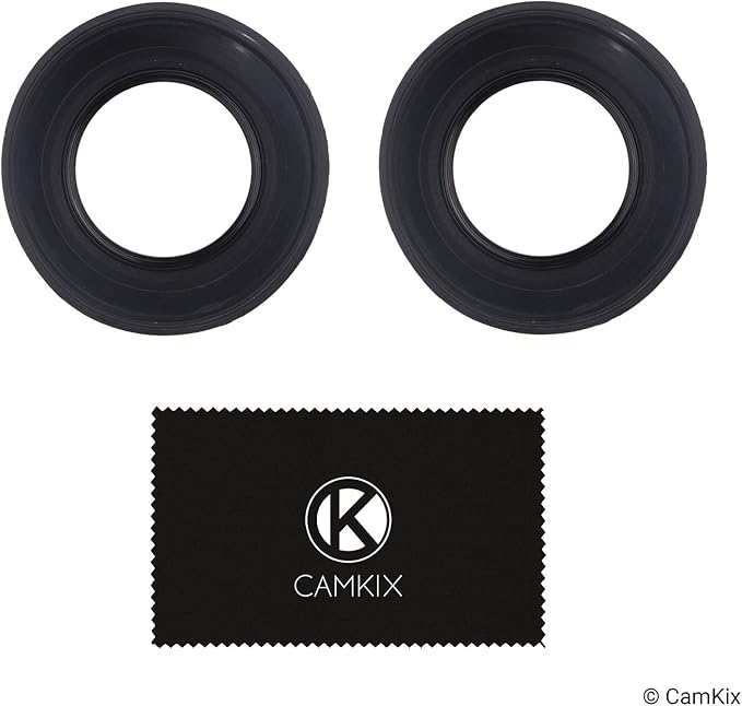 67mm Camera Lens Hood - Rubber - Set of 2 - Collapsible in 3 Steps - Sun Shade/Shield - Reduces Lens Flare and Glare - Blocks Excess Sunlight for Enhanced Photography and Video Footage - Perfect