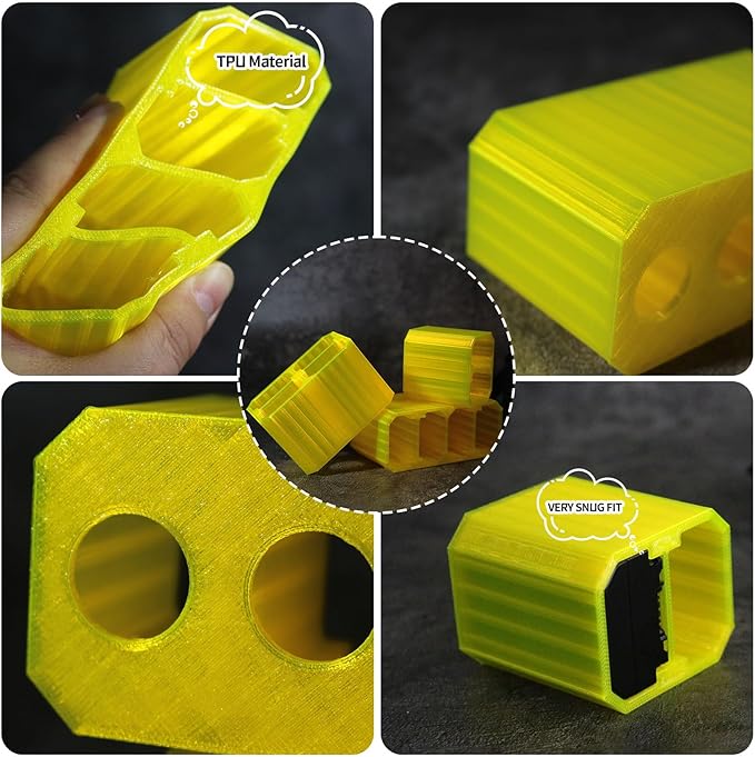 LingoFoto 2PCS Camera Battery Storage Soft Case with 2 Warehouses for Sony NP-FZ100 Camera Battery Protective Pack Case Holder (Yellow,Double warehouse)