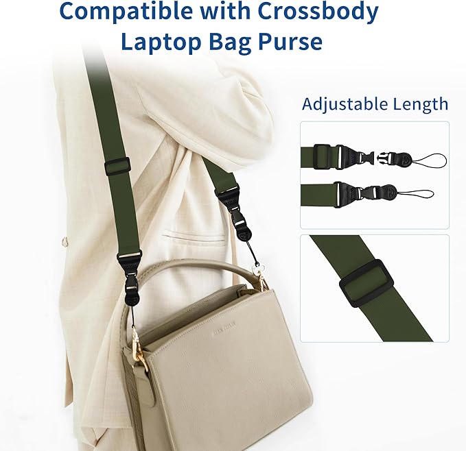 Adjustable iPad Binocular Camera Strap, Comfortable Shoulder Strap Nylon Neck Lanyard for iPad/Samsung Tablet Case,Crossbody Laptop Luggage Bag (Army Green)