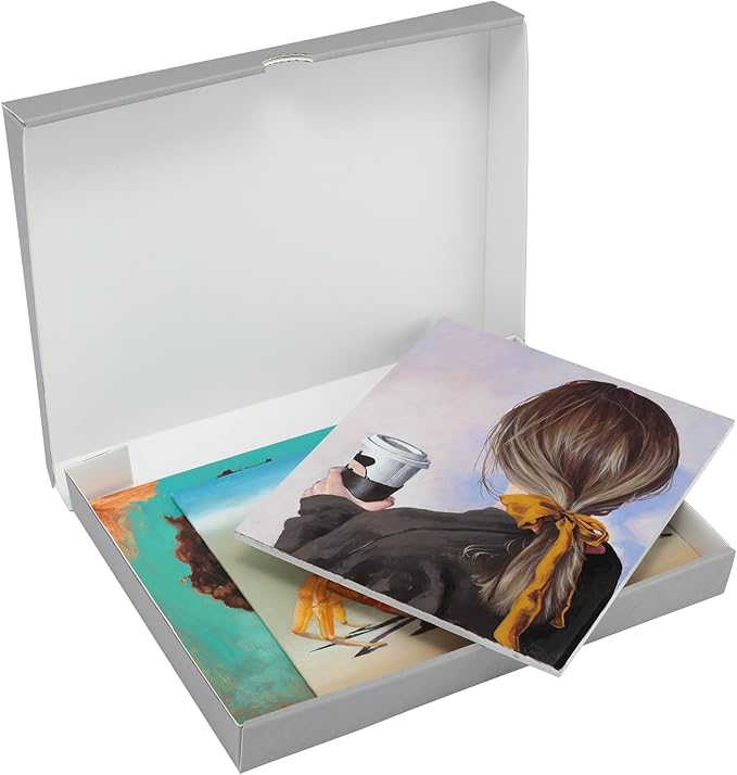 Jerry's Artarama Viewpoint Archival Storage Box (9x12) - Preserve Your Art, Easy to Assemble, Perfect for Photos, Artwork, Prints, and Record Storage