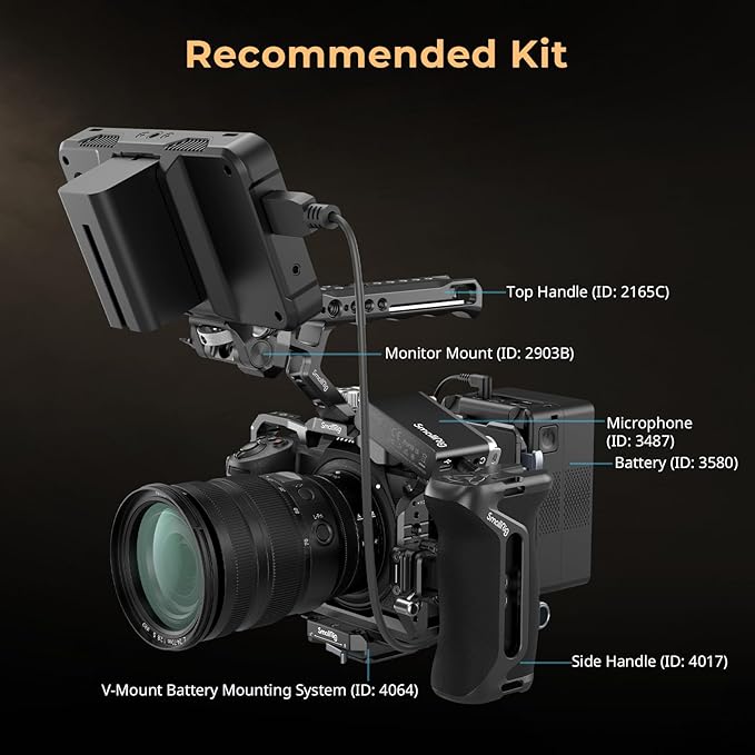 SmallRig Z6 III Camera Cage for Nikon Z6 III, Aluminum Alloy Camera Full Cage with Anti-Twist Design, Quick Release Plate for Arca-Swiss - 4519