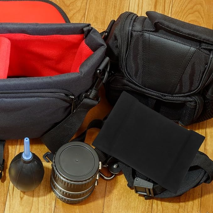 KICHOUSE Camera Bag Insert Divider Padded Organizer for Dslr Mirrorless Cameras Lens Compartments Protective Modular Camera Bag Partition 5.51X3.77X0.55In Travel Photography Accessory