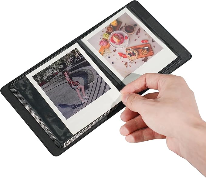 iFreak Polaroid Photo Album Book Fits For Fujifilm Instax Wide Square Picture Album, Holds Square Instant Square SQ1 SQ6 SQ10 SQ20 Camera Film Polaroid 600 i Type 3.5x4.25 inch Film (Marine Blue)