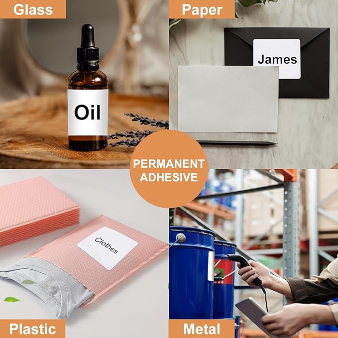 LabelMore 3 1/3 x 4 Labels - 6 Up Self Adhesive Shipping Labels - FBA Labels - Stickers for Laser & Inkjet Printers- 200 Sheet/ 1200 Labels