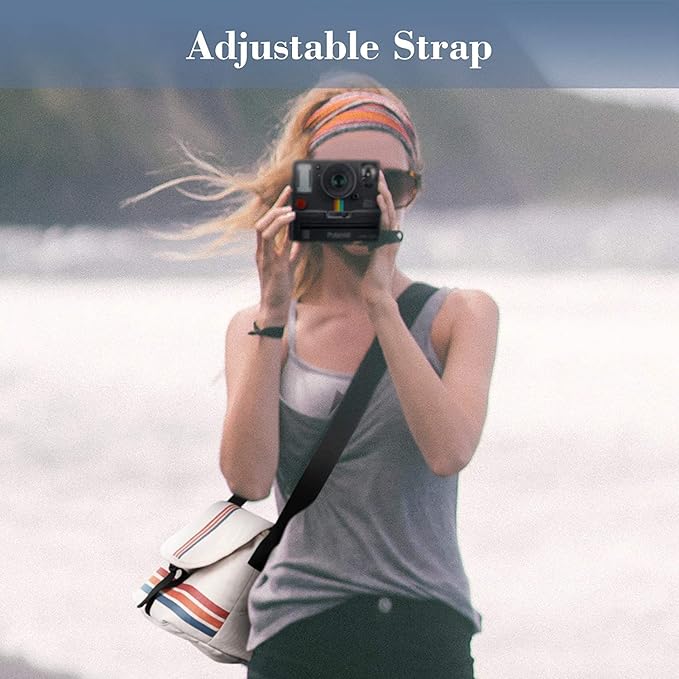 FINTIE Crossbody Camera Bag Compatible with Polaroid Now+ Generation 3rd/2nd/1st I-Type, Polaroid Flip, OneStep 2 VF, I-2 Instant Film Camera Travel Sling Case with Adjustable Strap