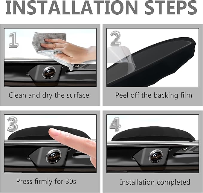 2026 New Wider Backup Camera Rain Shield,Rainproof Reverse Camera Cover for Avoiding Blurry Shots,Non-Destructive Silicone Rear View Cameras Protective Cover with Adhesive