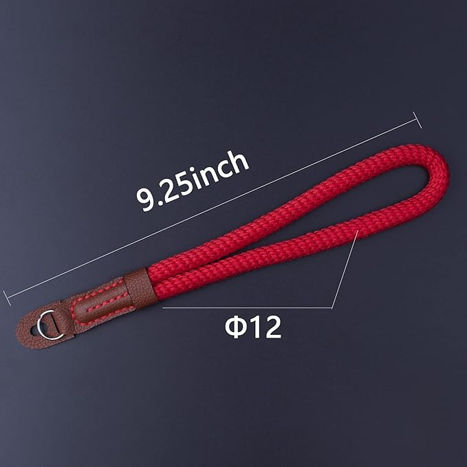 Camera Wrist Strap,Hand Strap lanyard for DSLR SLR Mirrorless Camera Rope Adjustable Safety Strap(Red)