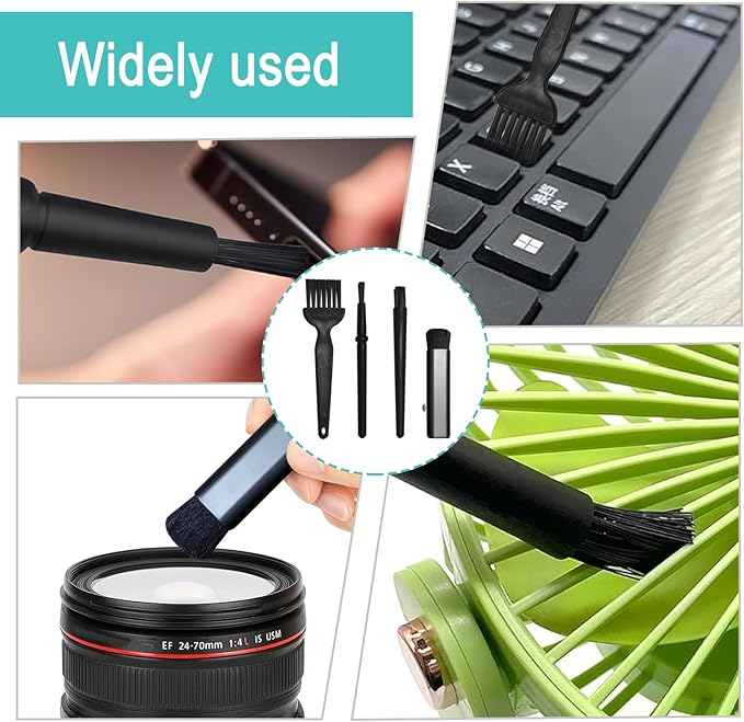 Keyboard Brush Set – 4PCS Anti Static Brush and Electronic Cleaning Brush Kit for Laptop, Computer, PC, Camera, and Small Devices – Ideal for Home, Office, or Travel Use