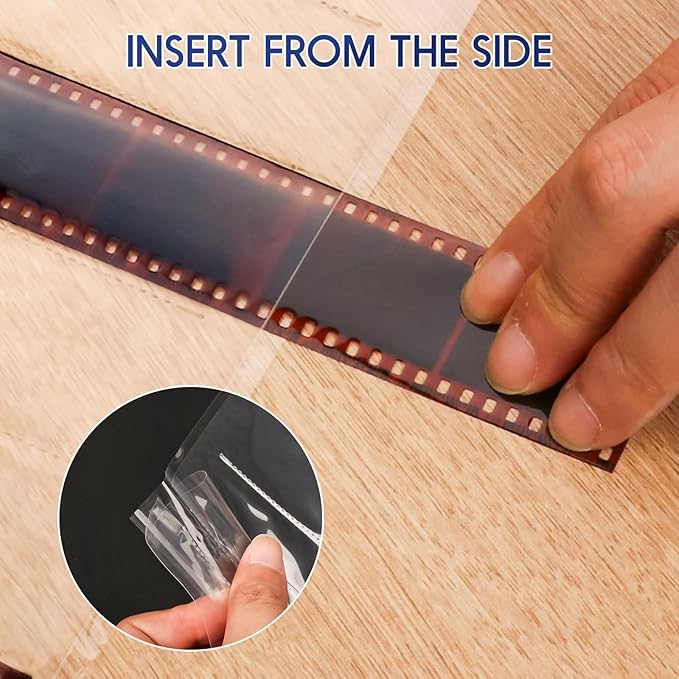 50 Pack 7x6 Negative Sleeves for 35mm Film - Acid-Free Negative Pages, Archival Storage Sheets for 35mm/135 Film Collect & Organization - Holds 2100 Frames