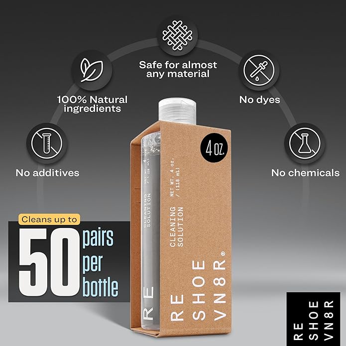 RESHOEVN8R Shoe Cleaner Kit and Sneaker Cleaner Sets - Cleaning Kit Solution for Sneakers, Mesh, Canvas, Suede, Knit, Leather