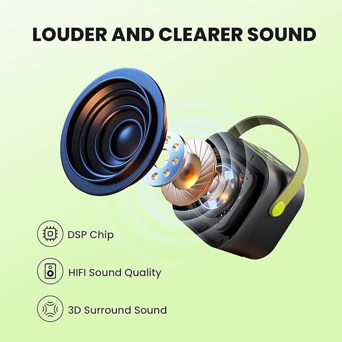 Mini Karaoke Machine for Kids, 2026 TOP Toys Birthday Valentine's Day Gifts Ideas for Girls Ages 4, 5, 6, 7, 8, 9, 10, 12+ Years Old, Portable MP3 Player with 2 Wireless Mics for Family Home Party