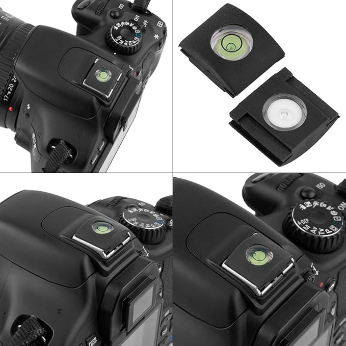 Set of 12 Hot Shoe Covers, SENHAI Camera Flashlight Hotshoe Cover of Bubble Spirit Level for Canon Nikon Panasonic Fujifilm Olympus Sigma PENTAX DSLR SLR