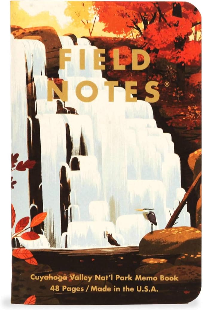 Field Notes: National Parks Series (Series E - Denali, Cuyahoga, Olympic) - Graph Paper Memo Book 3-Pack - 3.5 x 5.5 Inch