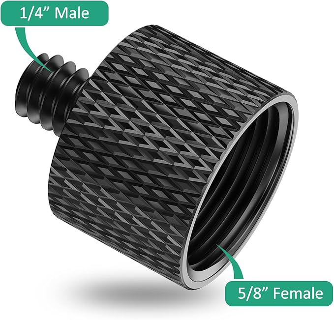 5/8 to 1/4 Adapter 8 Pcs Mic Stand Thread Screw Adapter 5/8 Female to 1/4 Male and 5/8 Female to 3/8 Male for Microphone Stand Mic Mount