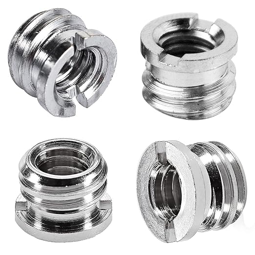 Homeet 8PCS 1/4 Inch to 3/8 Inch Male Camera Screw Mount Adapter, 1/4 in to 1/4 in Tripod Screw Adapter, and 1/4 in Female Thread to 3/8 in Male Thread Screw Nut for Camera/Tripod/Monopod