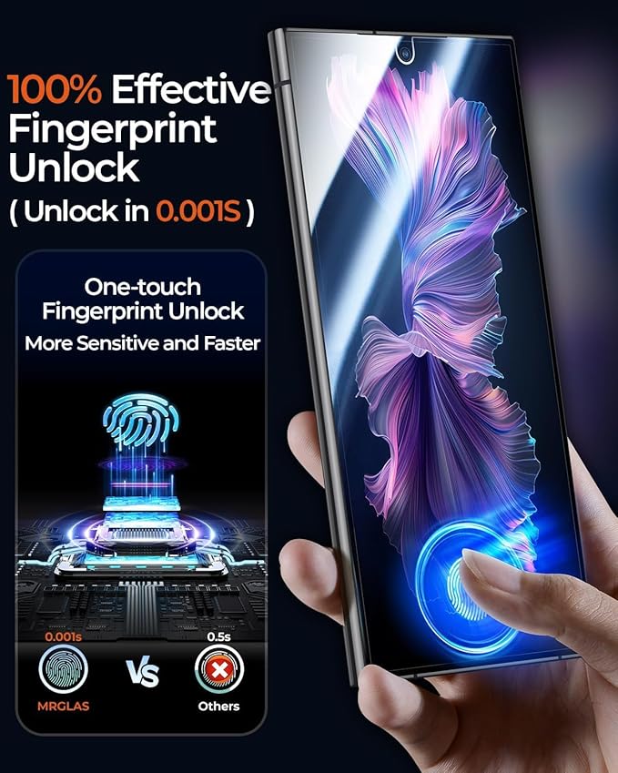 X-it 2 Packs Screen Protector for Samsung Galaxy S24 plus 6.8-inch - [Auto-Dust Removal] 9H+ Tempered Glass [10X Military Protection], Bubble Free, Case Friendly