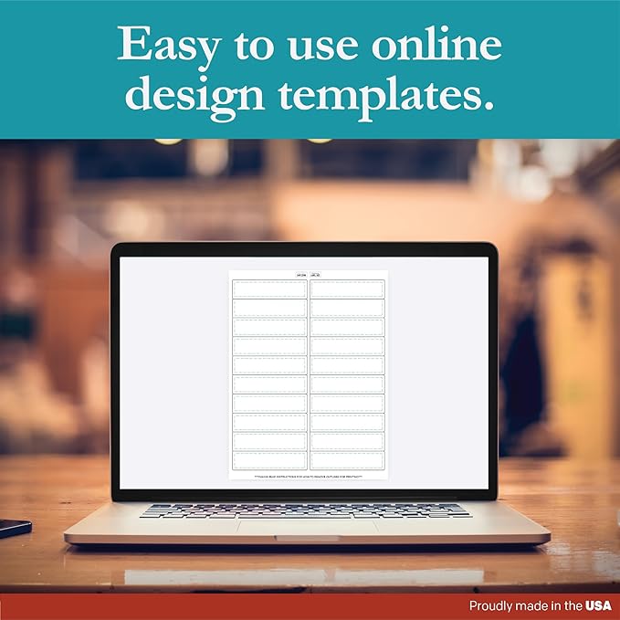 Premium Label Supply White Sticker Address Labels – 4" x 1" – Laser/Inkjet Compatible – (20 per Sheet), 25 Sheets – 500 Total Adhesive Labels