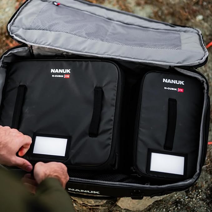 NANUK N-Cubik 17M Camera Bag Insert – Medium Water-Resistant Cube – Shockproof Protective Camera Insert for Backpack – Perfect for Tech Gear & Accessories (11.4” x 13.3” x 6.6”)