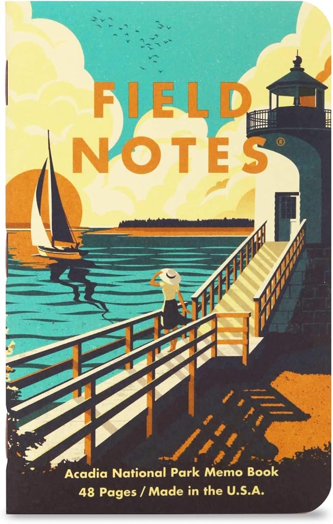 Field Notes: National Parks Series (Series A - Yosemite, Acadia, Zion) - Graph Paper Memo Book 3-Pack - 3.5 x 5.5 Inch