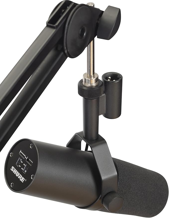 Gator Frameworks Deluxe Spring-loaded Desk-Mounted Microphone Boom Arm for Broadcasts, Podcasts, Content Creation, Live Streaming, & Similar Applications (GFWMICBCBM1000)