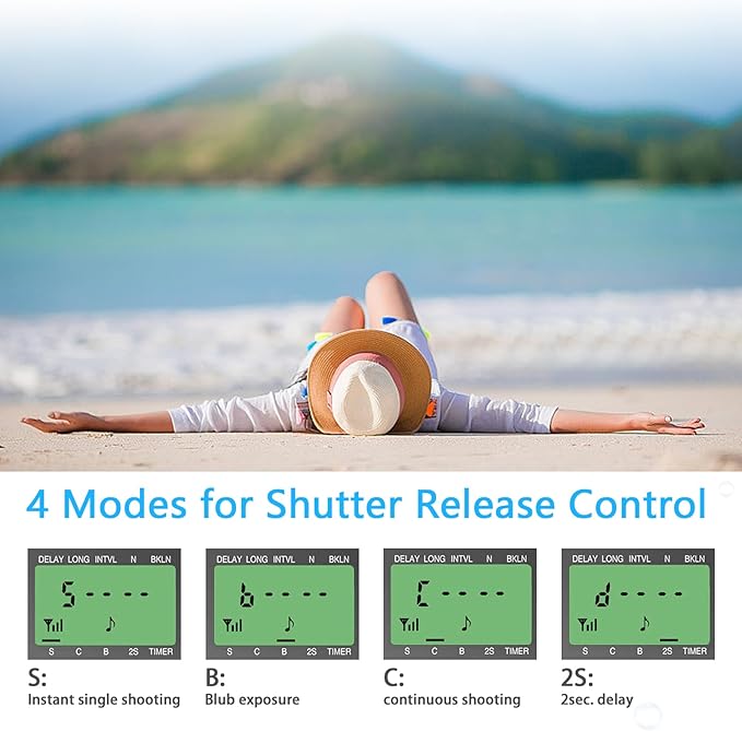 AODELAN Camera Remote Control - Wireless Shutter Release with Cords, Timer Controller for Sony a7riii a7rii a9 a200 a560 a700 a850 a900 a77 a99 A7 A7 II A7R, Replace RM-L1AM and RM-SPR1