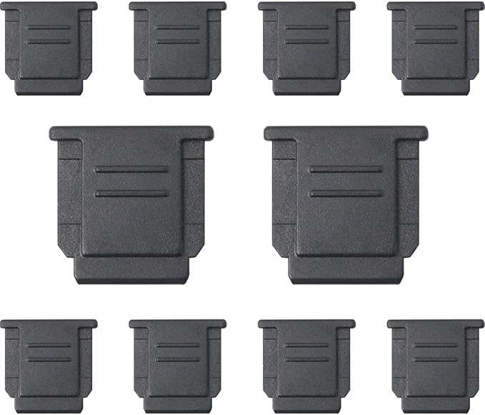 10PCS FA-SHC1M-2 Black ABS Eco Friendly Plastic Camera Hot Shoe Cap Protector Electronics Photo Accessories