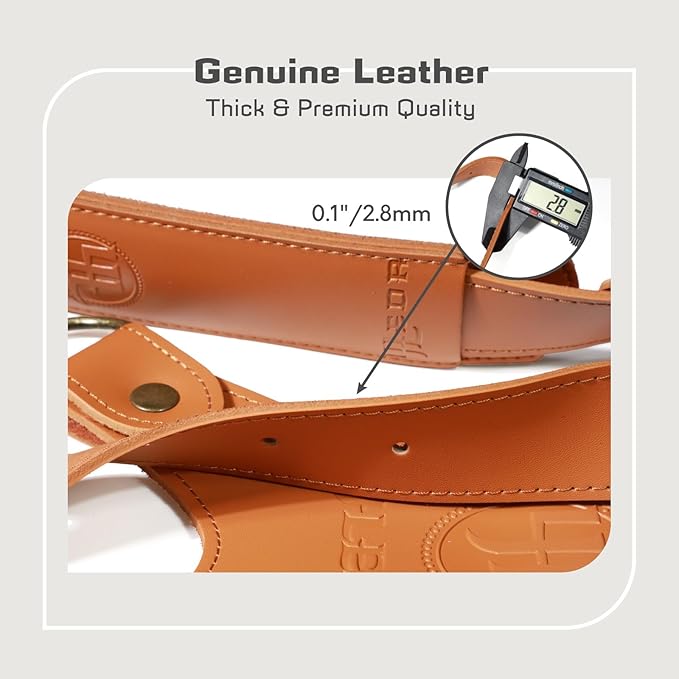 Leather Dual Camera Harness Strap for Photographers,Adjustable Shoulder Crossbody Padded Harness for DSLR SLR