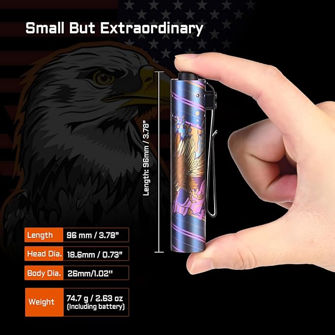 ACEBEAM Rider RX 700 High Lumens EDC AA Flashlight Rechargeable, Pocket LED Flashlight with Clip, Super Bright Mini Flash Light, 519A-V1 LED 90+ High CRI Small Flashlight for Camping, Home