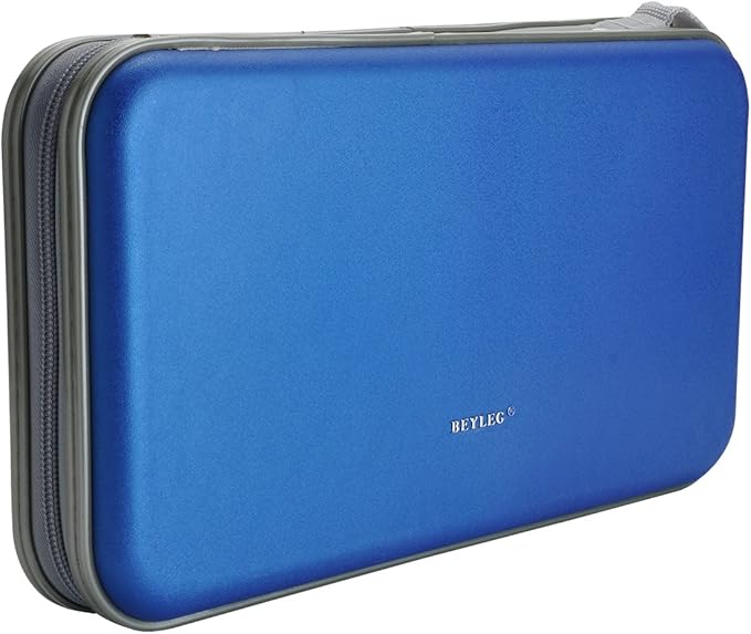 70 Capacity Heavy Duty CD DVD Blu-ray Media Case Storage Holder Organizer Wallet (Blue)