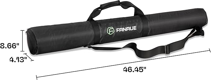 FANAUE Tripod Case with Compartments,39.4x9.8x9.8in Heavy Duty Tripod Bag with Shoulder Straps,All Padded Carrying Case for Light Stands,Mic Stands