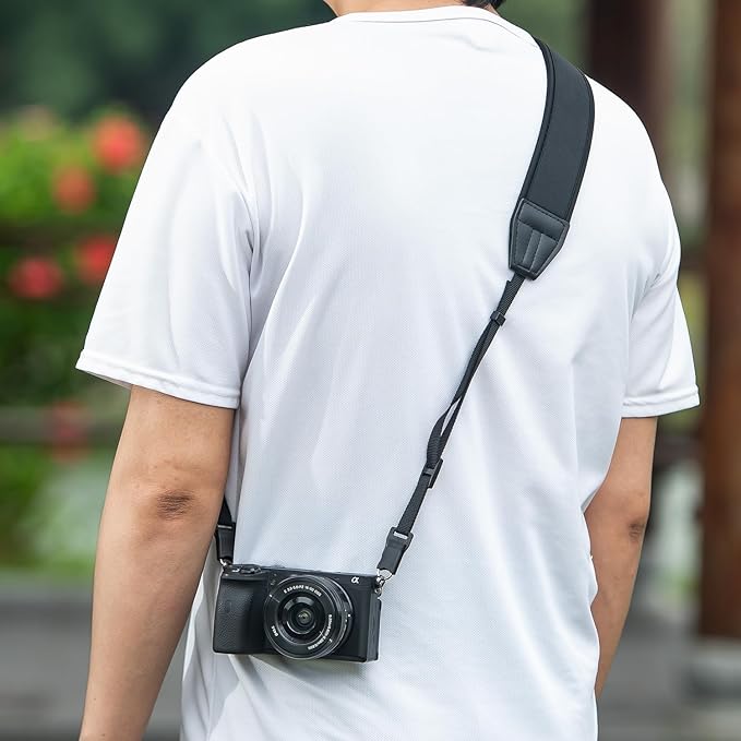 CZSLPE Quick-release camera shoulder strap, safety tether camera neck strap, embossed neoprene shoulder strap, suitable for all cameras.