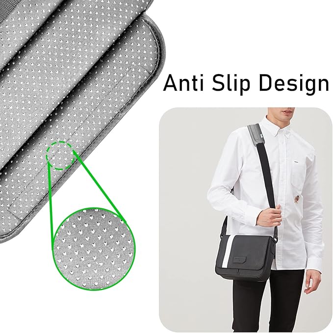 ZINZ Universal Shoulder Pad with Ultra Thick Cushion for Bag Luggage Bag Crossbody, Plus Long & Anti-Slip & Breathable,Grey