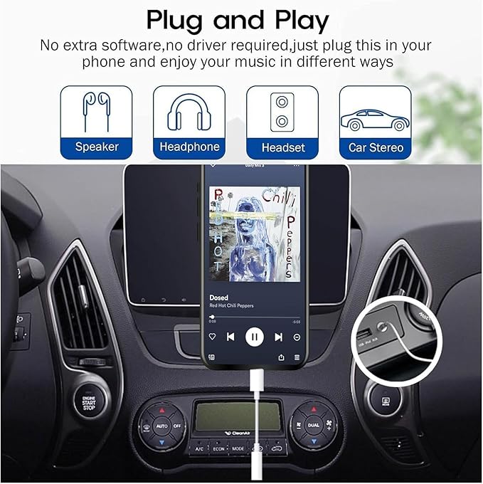 USB C to 3.5mm iPhone 16 Headphone Adapter 2Pack for iPhone 17/16 Pro Max/16 Plus/16e,Type C to Car Jack Aux Audio Dongle Cable Cord for Google Pixel 10 Pro XL 9 8A, Samsung Galaxy S24
