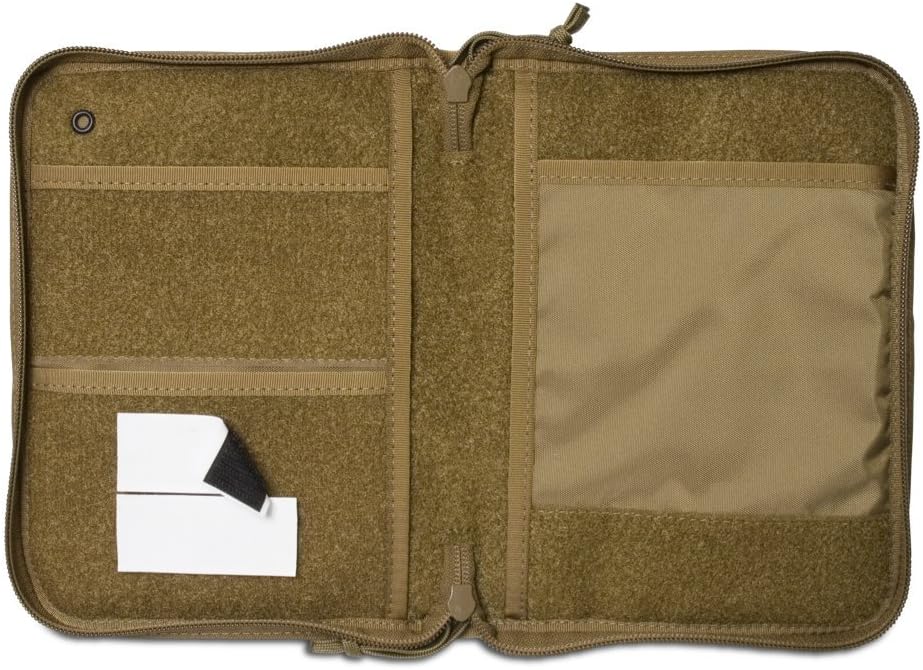 Tactical Notebook Covers | Field Data Cover System | Heavy Duty Zippered Organizer | Fits Notebooks 5” x 7.5” to 5.5” x 8.25"