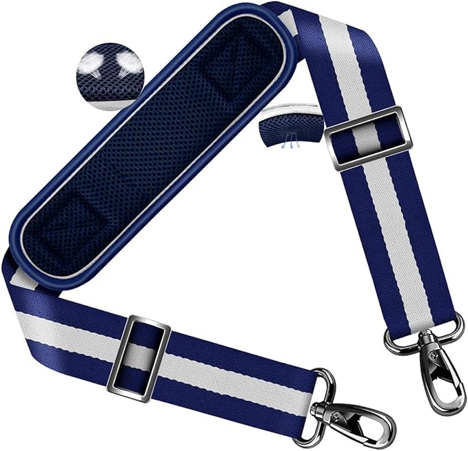 ZINZ Shoulder Strap 58" Ultra-Thick Fixed Padded and Adjustable Buckles Crossbody Strap for Briefcase Laptop Bag Luggage