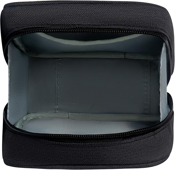 Electronics Organizer Bag, Small Tech Pouch Storage Case for Cord, Cable, Charger, Hard Disk, Power Bank, Laptop Mouse, Toiletries, Cosmetics, Personal Item and Travel Essentials Accessories Black