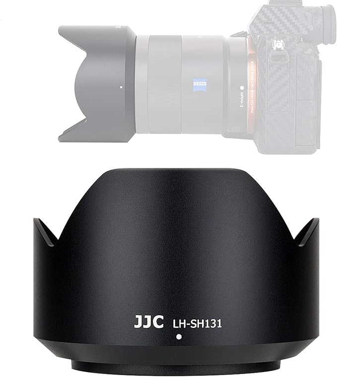 JJC LH-SH131 Metal Petal Lens Hood for Sony Sonnar T* FE 55mm f1.8 ZA Lens/T* E 24mm f/1.8 ZA Lens, Sony Sonnar 55mm 1.8 Lens Hood, Sonnar 24mm 1.8 ZA Lens Hood, Replaces Sony ALC-SH131 Lens Hood