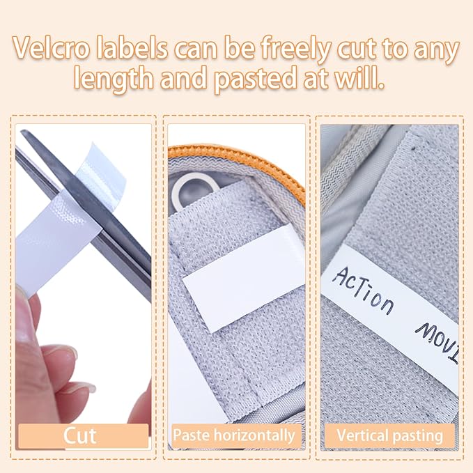 VNEIRY 12-Slot USB Drive Organizer w/Velcro Labels & Quick-Dry Marker - Peel & Stick Anywhere! Secure Case for Thumb/Jump Drives | Fits Most USB Sticks | 12-Capacity | Orange