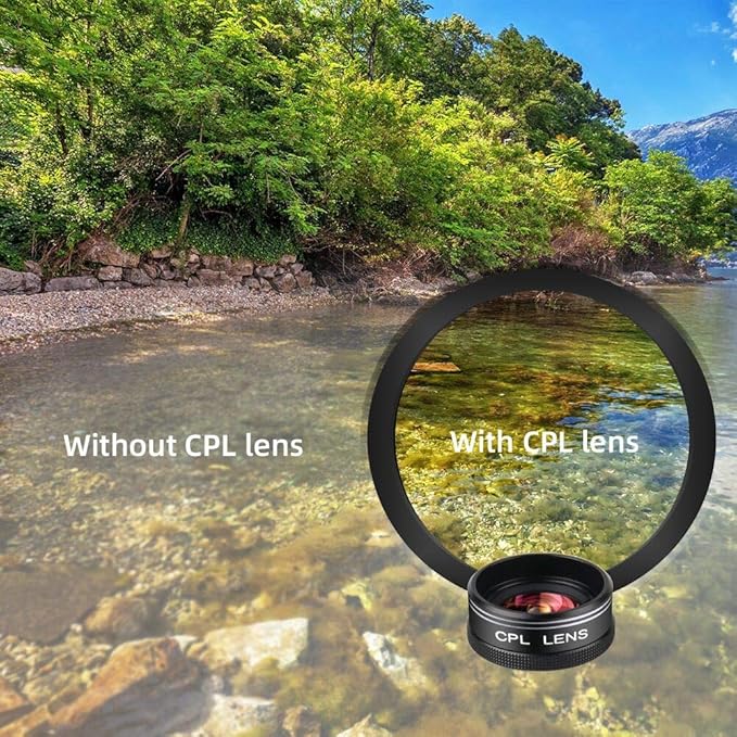 Phone Camera Lens Kit for iPhone, Android, 20X Telephoto Zoom Lens, Phone Wide Angle & Macro Lens, Fisheye, CPL Lenses Compatible with iPhone 12 11 X Xs XR 8 7 6 Plus Samsung and Other Smartphone