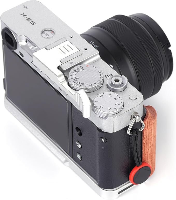 Metal Thumbs Up Grip for Fujifilm Fuji X-E5 Camera, XE5 Thumb Up Rest Hand Grip Anti-Slip Finger Grip, Hot Shoe Mount Thumb Support Enhanced Grip for One-Handed Photography (Silvery)
