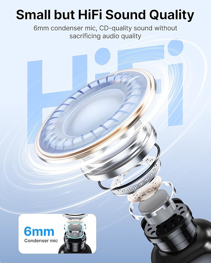 BOYA mini Wireless Microphones for iPhone 15-16/Android/PC with USB-C Plug,3-Level AI Noise Cancellation,Voice Changer,328ft 6h Battery for Video Recording Podcast Interview(1TX+1RX, No Charging Case)