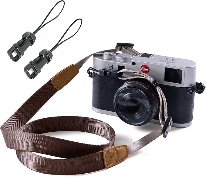 Camera Strap Camera Neck Strap with Quick-release Buckles for Mirrorless Camera.(Brown)