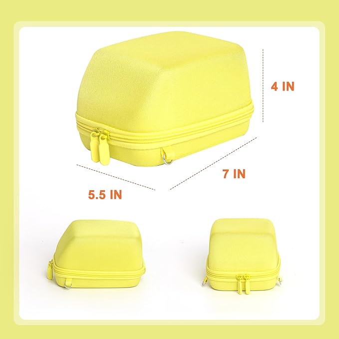 WOGOZAN Protective Case for Polaroid Now 2nd/3rd, Now+ Gen 2/3rd, I-Type, OneStep+, Onestep 2, FILP, Instant Film Camera - Hard Shell Camera Case with Adjustable Shoulder Strap (Yellow) (No Camera)