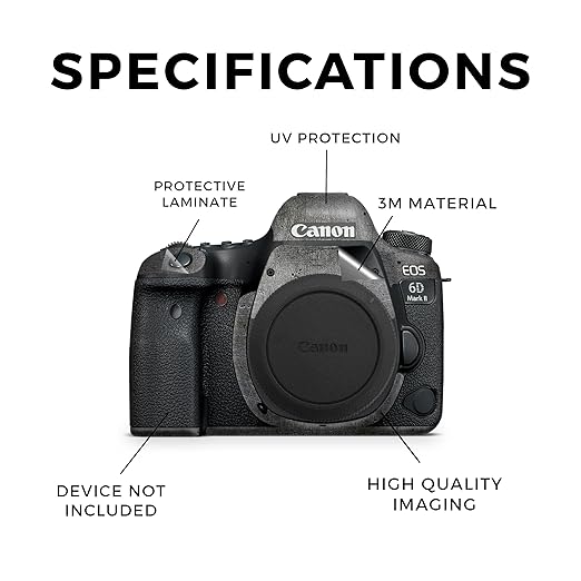 Camera Skin Compatible with Canon EOS 6D Mark II Camera (2017) - Scratched Up - Premium 3M Vinyl Protective Wrap Decal Cover - Easy to Apply | Crafted in The USA by MightySkins