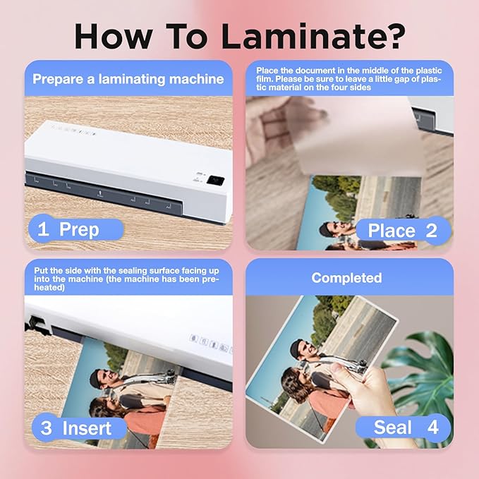HARTWII Matte Laminating Sheets 9 x 11.5 Inches, 3 Mil Thick, 50 Pack,Clear Anti-Glare 8.5 x 11 Matte Thermal Laminating Pouches for Letter Size (50)