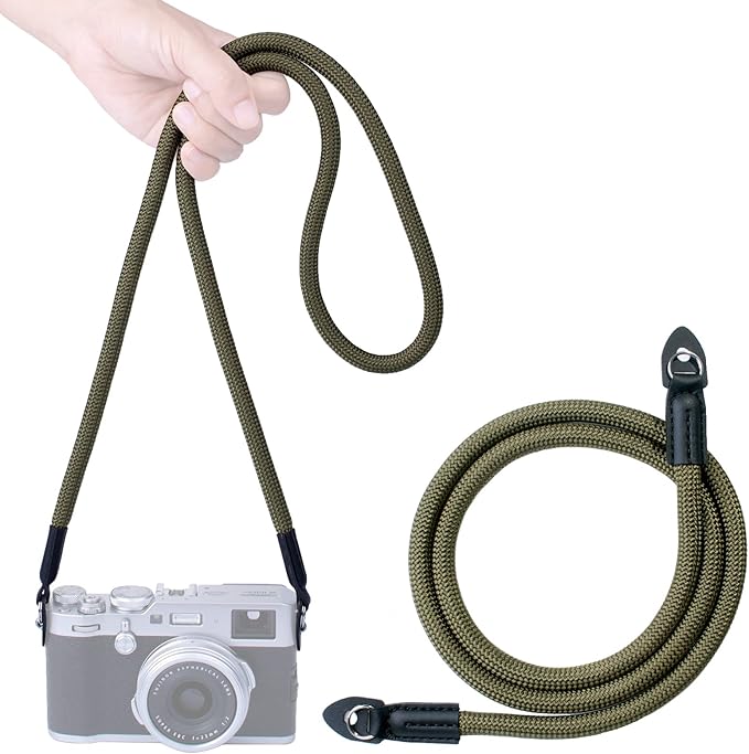 Vintage Camera Neck Strap,Nylon Rope Camera Shoulder Straps for Photographers Film DSLR